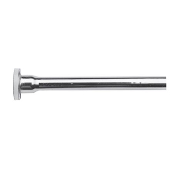 Brasstech 436 3/8 Inch Outer Diameter x 20 Inch Length Flat Head Rigid Supply Tube - Stainless Steel (Pictured in Polished Chrome)